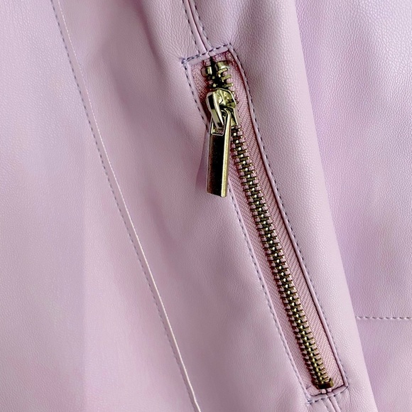 Lavender Bagatelle Moto Jacket EUC - Picture 3 of 12